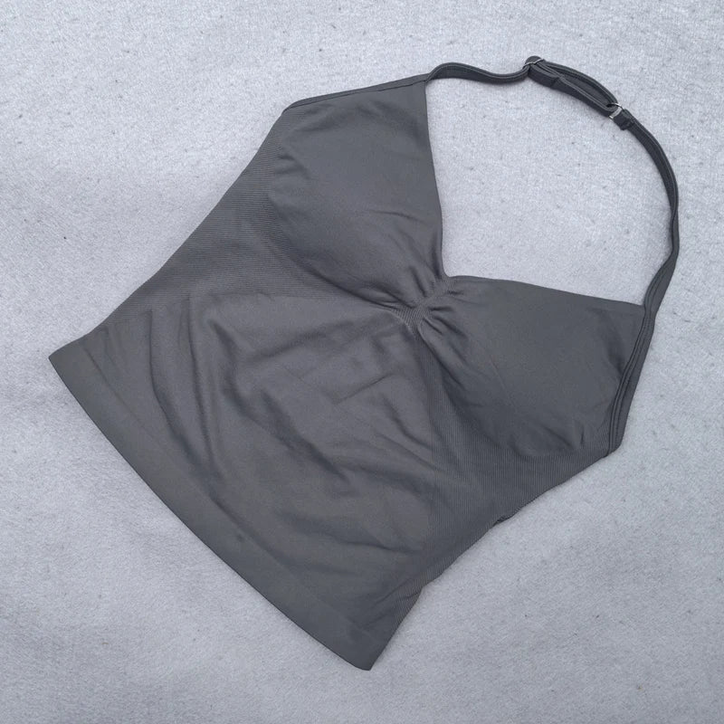 Regata Fitness Sem Costura com Alças Ajustáveis | We Liftlux